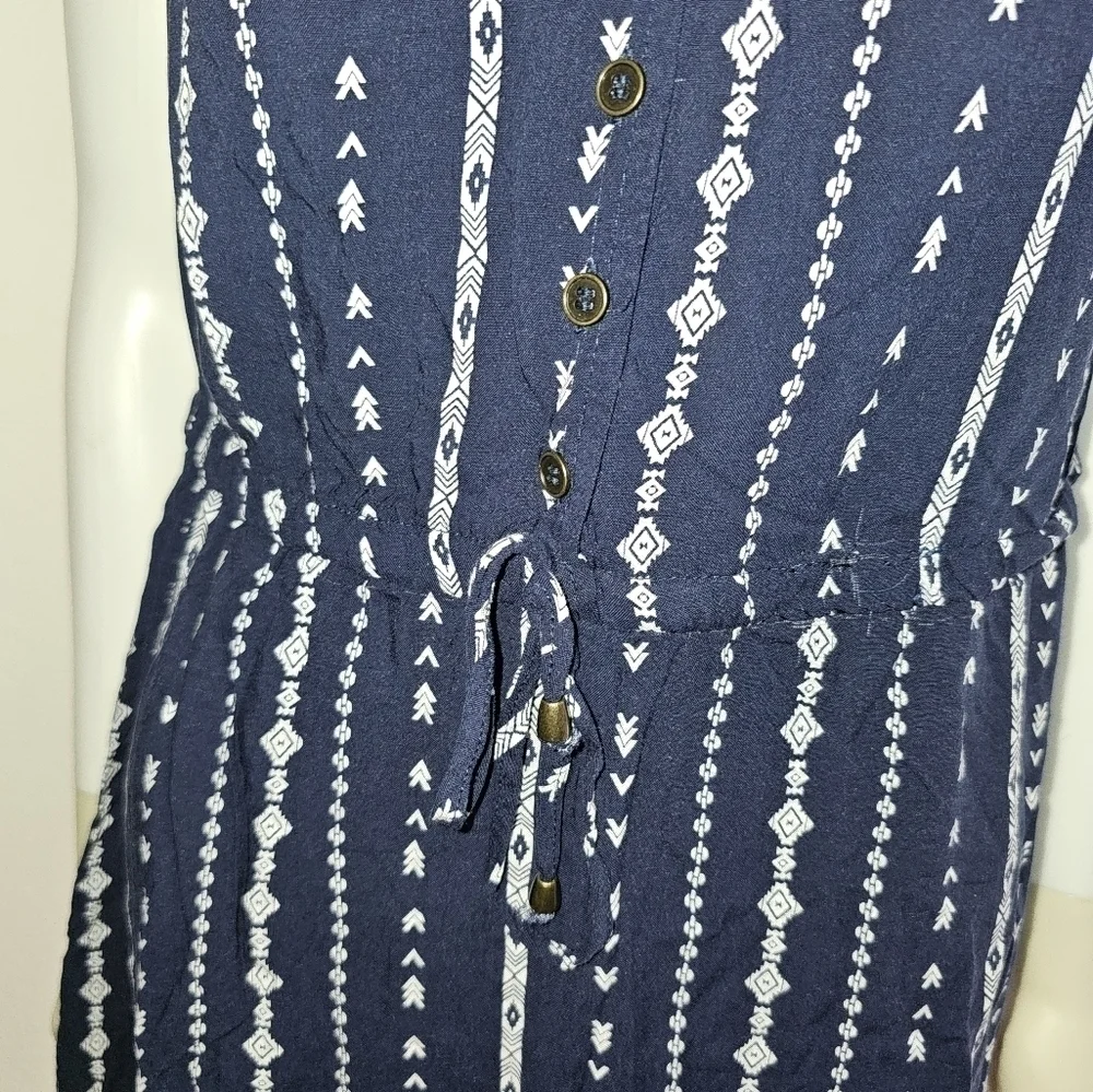 Tribal Print Drawstring Dress - Picture 7 of 12